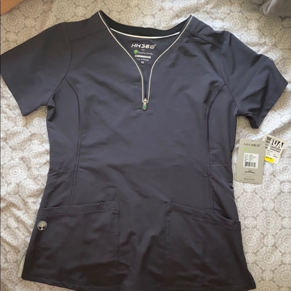 Healing Hands HH306 Sonia Scrub Top NWT